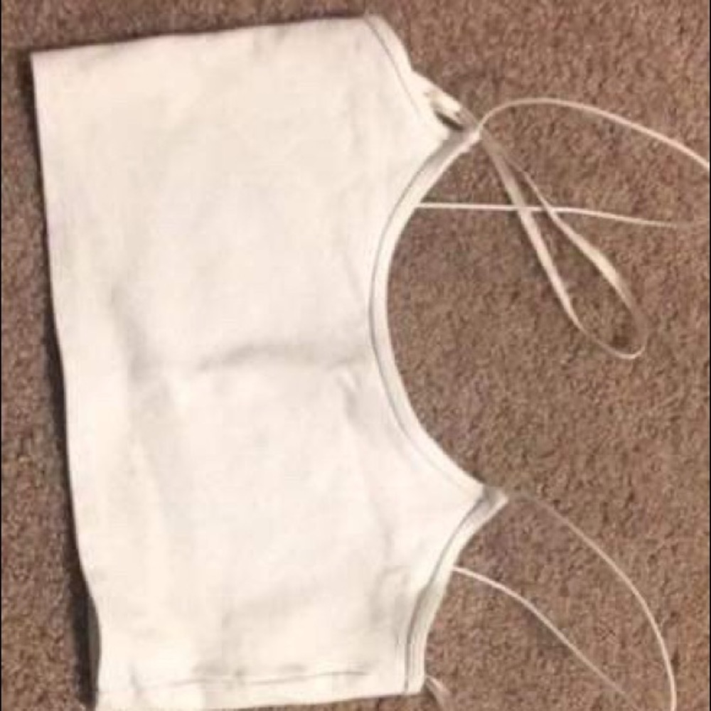 White crop top